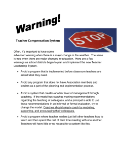 Teacher Compensation System