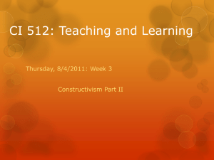 Day 6 Constructivism part 2