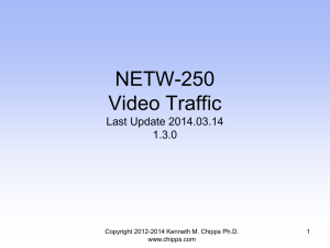 Managing Video Sources and Traffic on the Network