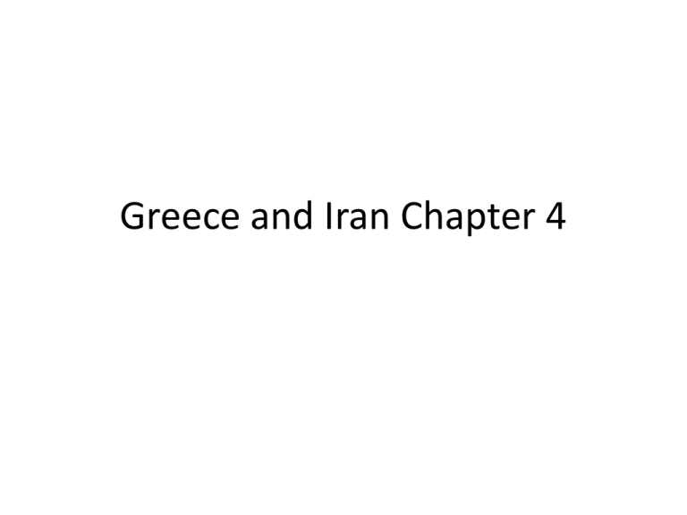 Ch 4 Greece And Iran