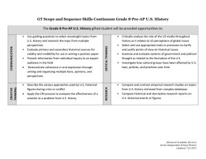 GT Scope and Sequence Skills Continuum Grade 8 Pre