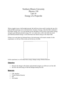 Projectile Energy Lab: Kinetic & Potential Energy Experiment