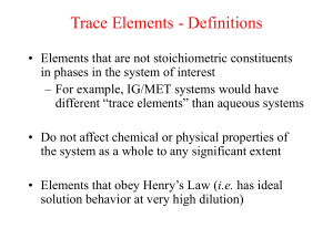 Trace Element Geochemistry: Definitions & Applications