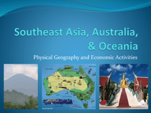 Southeast Asia, Australia, & Oceania