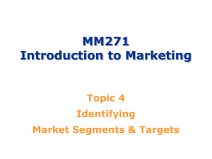 market segmentation