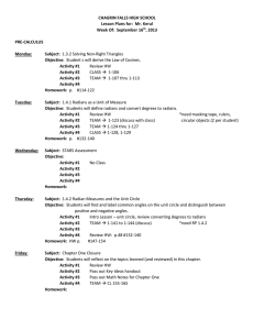 CHAGRIN FALLS HIGH SCHOOL Lesson Plans for: Mr. Kerul Week