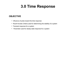 time response - UniMAP Portal