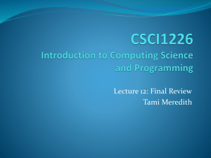 Lecture12_1226 - Mathematics & Computing Science