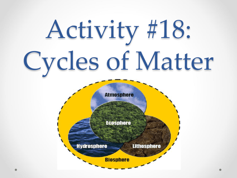 Cycles of Matter ppt