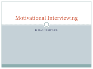 Motivational Interviewing