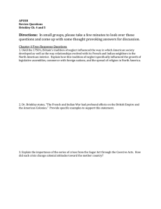 APUSH Topic 3 Ch. 4&5
