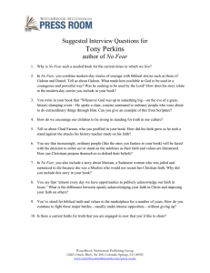 Suggested Interview Questions
