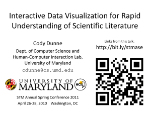 Interactive Data Visualization for Rapid Understanding of Scientific