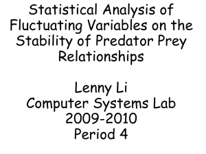 Statistical Analysis of Fluctuating Variables on the Stability of