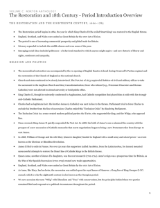 Restoration & 18th Century Literature: Period Overview