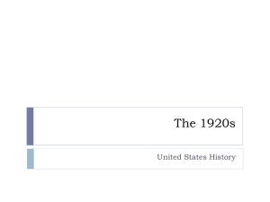 The 1920s