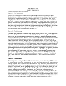 Tale of Two Cities: Chapters 4-6 Summaries