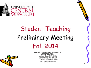 Professionalism - University of Central Missouri