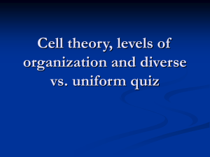 Cell Theory & Organization Quiz: Biology Review