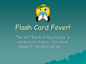 Flash Card Fever!