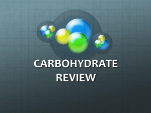 CARBOHYDRATE REVIEW