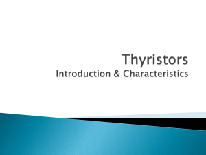 Thyristors: Introduction & Characteristics