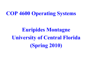 COP 4600 Operating Systems Course Presentation