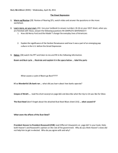 Great Depression & Roaring 20s Worksheet