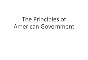 Principles of American Government - Baltimore City Public School