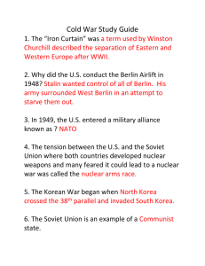 Cold War Study Guide: Key Events & Concepts