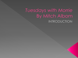 Tuesdays with Morrie intro - C