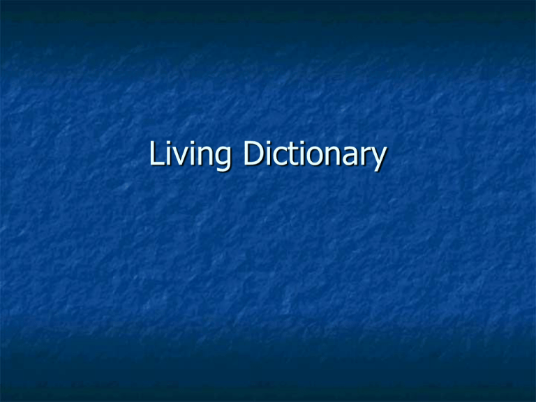 living-dictionary