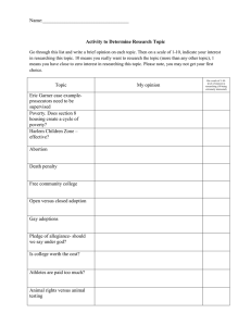 Name: Activity to Determine Research Topic Go through this list and
