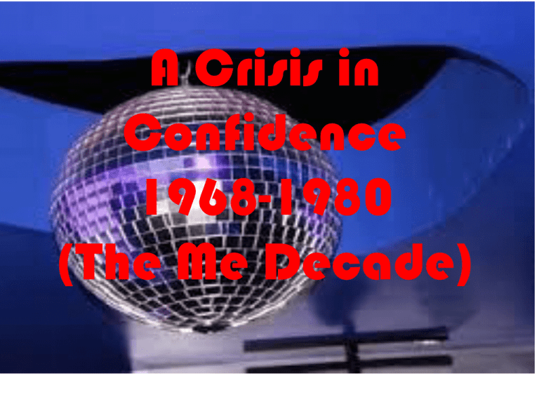 Nixon and the Watergate Scandal