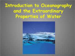 The Extraordinary Properties of Water