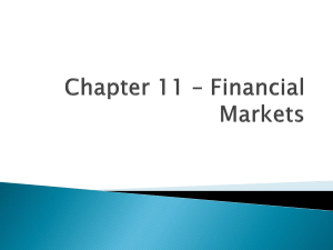 Financial Markets: Savings, Investment, Stocks & Bonds