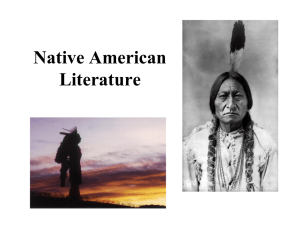 Native American Literature PowerPoint