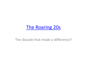 The Roaring 20s - Davis School District