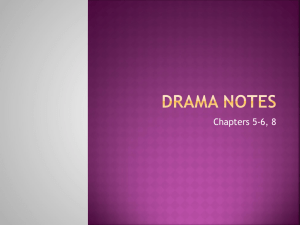 Drama Notes chapters 5-6-8