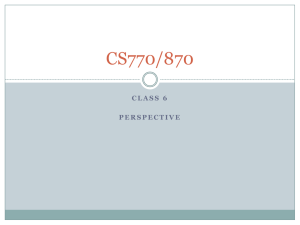 L6: Projections