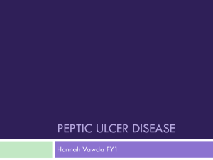 Peptic ulcer disease