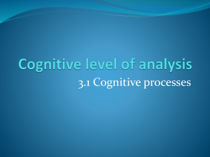 Cognitive Processes & Memory Models: Psychology Presentation