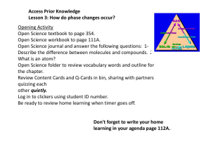 Phase Changes: Solids, Liquids, and Gases Lesson
