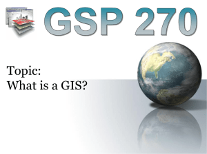 What is a GIS? - geospatial science at humboldt state
