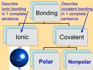 Polar Bonds & Molecules