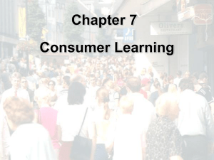 Consumer Learning: Theories & Marketing Applications