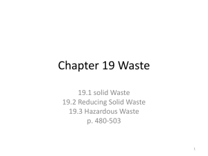 Chapter 19 Waste - Aurora City School District
