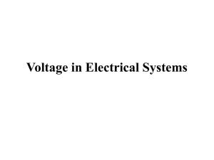 Voltage in Electrical Systems: Lecture Notes