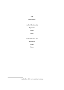 CLICK for 2016 ISM Conference Industry Case studies template
