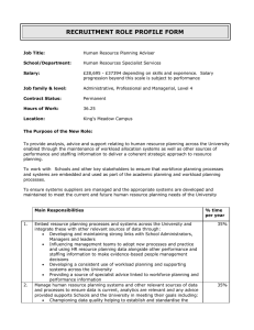 recruitment role profile form